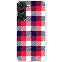 Samsung Bedrukt siliconen hoesje compatibel met Galaxy S22 Plus Tartan Tricolor
