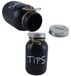 Tirelire en verre avec couvercle et fente, 1000 ml, Noir