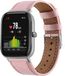 Strap-it Xiaomi Amazfit GTS bandje leer - roze