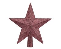 Decoris Sapin de Noël Sommet - Étoile 19cm en Polystyrène, Rose