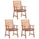 vidaXL Fauteuils de jardin, 2 pièces avec coussins, bois d'acacia massif, gris