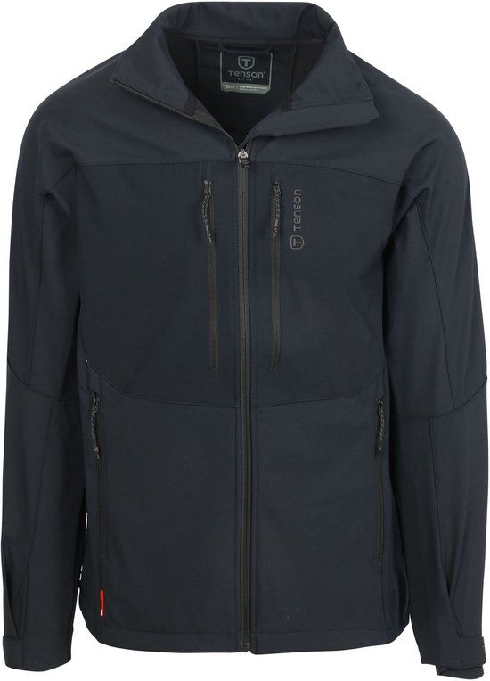 Tenson Softshell Jack Zwart - Maat XXL - Heren - Tussenjas