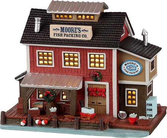 Lemax Moore's Fish Packing Co. - Kersthuisjes & Kerstdorpen