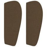 VidaXL Hoofdbord Donkerbruin Stof 163x23x78/88 cm