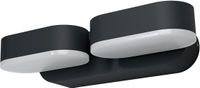 Osram ENDURA Style 2er-Set Mini-Spots in Dunkelgrau, LED-Outdoor-Wandleuchte mit 340° drehbarem Kopf, IP44-Schutz, ideal für Eingangsbeleuchtung