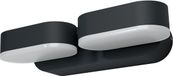 Osram ENDURA Style 2er-Set Mini-Spots in Dunkelgrau, LED-Outdoor-Wandleuchte mit 340° drehbarem Kopf, IP44-Schutz, ideal für Eingangsbeleuchtung