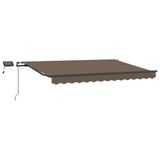 vidaXL Uitschuifbare luifel Taupe 600 × 300 cm Stof en Aluminium