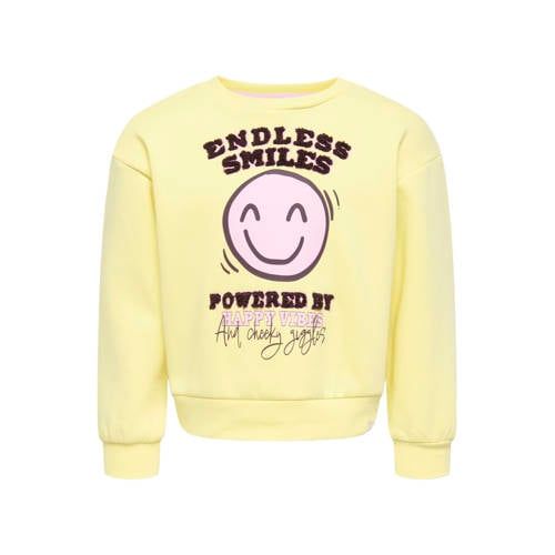 ONLY KIDS ONLY MINI sweater met print - geel