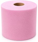 Baratti 880 tule breedte 12,5 cm rol rol 100 meter, roze