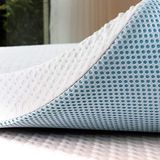 subrtex 7,5 cm matras topper 90 x 190, visco-elastisch schuim, ademend, met afneembare en wasbare bamboe hoes (7,5 cm, 90 x 190)
