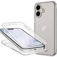 Apple iPhone 17 - Housse Étui Silicone Gel 360 Intégrale + Verre Trempé - Transparent