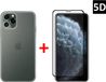 Huawei Coque antichoc Silicone transparente + protection d'écran en verre 5D intégrale