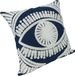 QUVIO Kussenhoes met oog - 45 x 45 cm - Blauw
