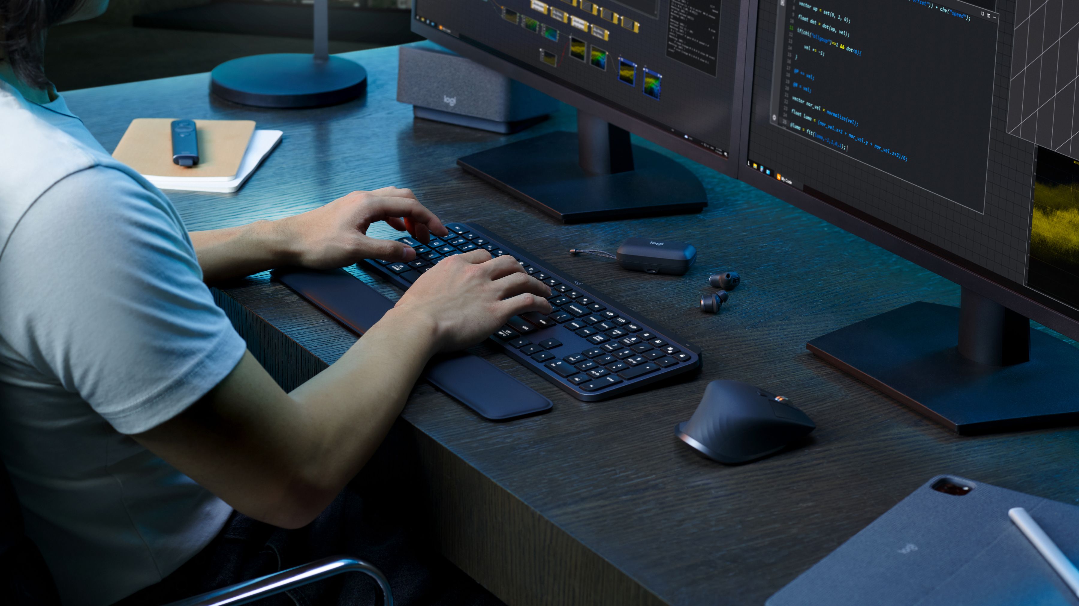 Logitech MX Keys S Combo - Draadloos Toetsenbord en Muis - QWERTY US International - Grafiet