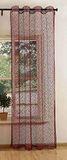 Gordijnen Gardinenbox Gordijn met ogen, effen, transparant, net, decogordijn, structuur, 20352, polyester, bordeaux, 245 x 140 cm