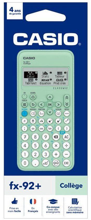 Casio FX-92+ Wetenschappelijke rekenmachine Groen