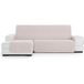 ECOMMERC3 Chaiselong Mini-bankhoes links, gevoerd en antislip, chaise longue, beige, volledige bescherming, comfort en stijl in design, verstelbaar en wasbaar