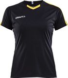 Craft Progress Contrast Shirt Korte Mouw Dames - Zwart / Geel
