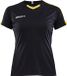 Craft Progress Contrast Shirt Korte Mouw Dames - Zwart / Geel