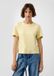 s.Oliver T-shirt van interlock-jersey met ronde hals voor dames, lichtgeel, maat 44