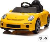 Vrooomy RUF GT Voiture électrique pour enfants 12V Jaune