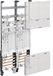 HAGER Complete veld, type universZ 2ZP, ZK3ET28, 2-voudig, met BKE-I stuurklem, 7-polig, en HLAK 5-polige connector