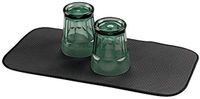 iDesign 40037EU iDry absorberende werkbladmat voor het drogen van vaat - mini, stof, zwart/wit, 45,72 x 22,86 x 0,5 cm