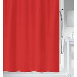 Spirella Douchegordijn, schimmelwerend, antibacterieel, wasbaar, waterdicht, polyester, 240 x 180 cm, rood