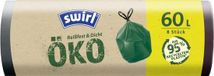 Swirl Vuilniszakken met trekband groen 60 liter