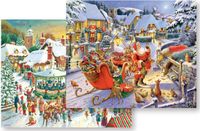 Ravensburger Kerstcollectie nr. 1 Kerstmarkt en avondmaal 2 x 500 stukjes puzzel voor volwassenen en kinderen vanaf 10 jaar