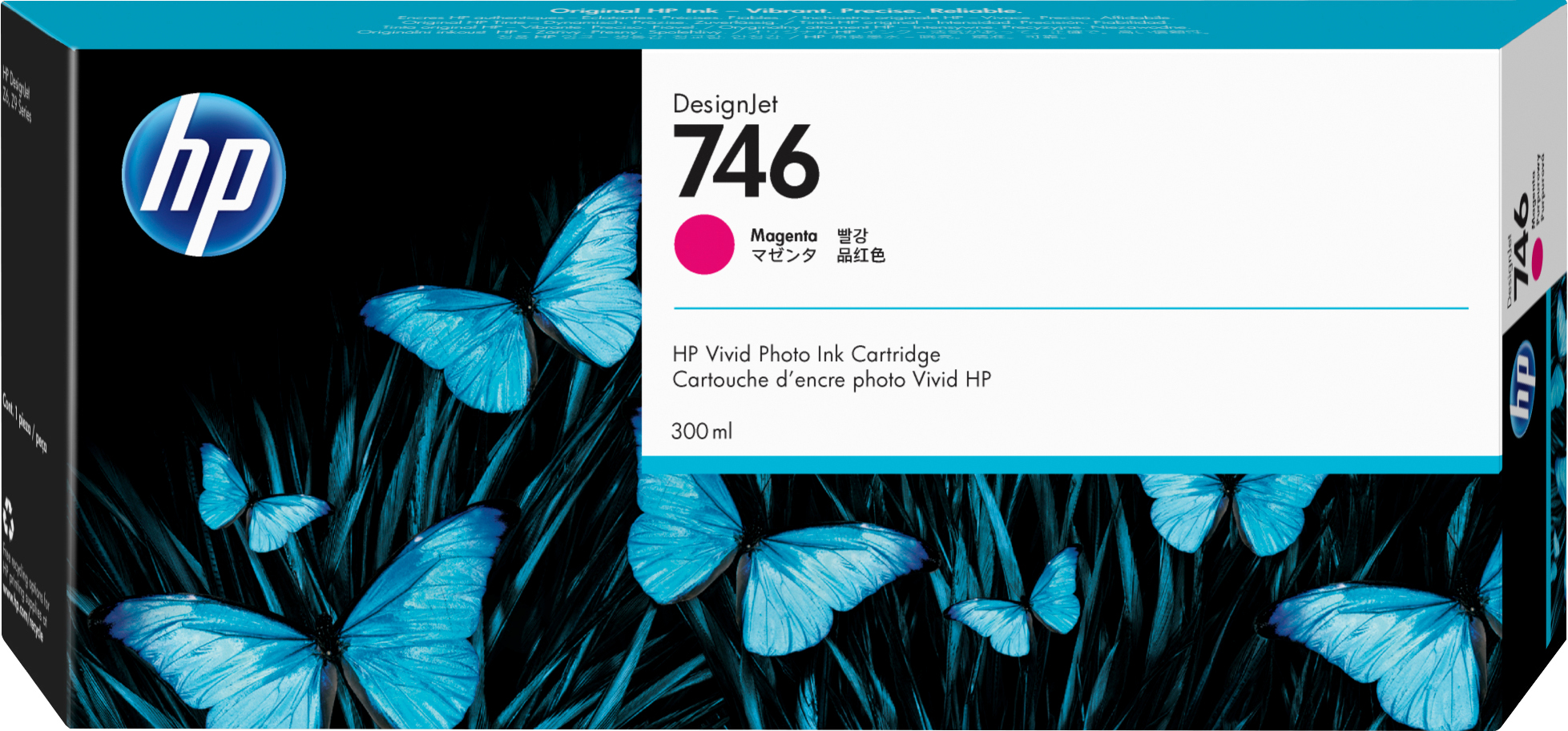 HP   746 magenta DesignJet inktcartridge, 300 ml