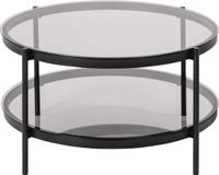 Giga Living Salontafel Vadodara Glas Grijs Ø79cm