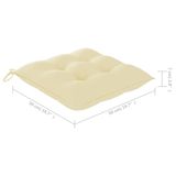 vidaXL Tuinstoel Acaciahout Crème