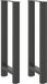 vidaXL Bartafelpoten 2 stuks 50x(100-101) cm staal antraciet