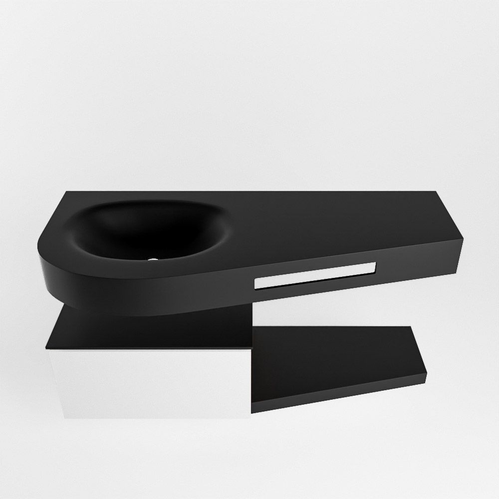 Mondiaz Riva Dulcet Badkamermeubel Links 120 Urban & Talc