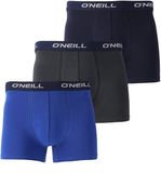 O'Neill Heren Boxershorts Trunks 900003 Effen Blauw 3-Pack - Maat L