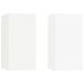 Meuble TV 2 pièces 30,5x30x60 cm bois traité blanc