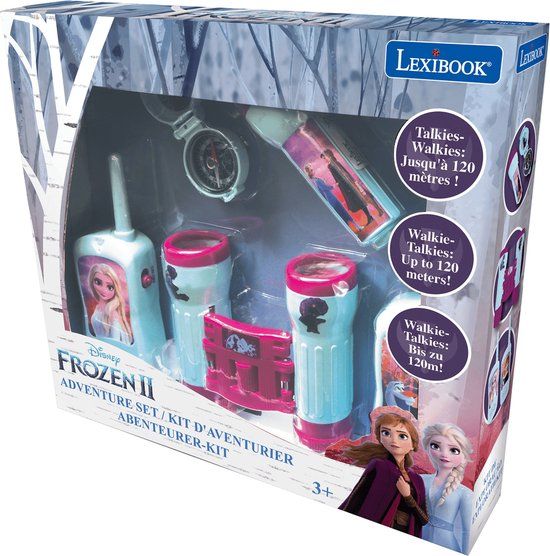Frozen Disney Avonturenset met Walkie Talkies - 2 Walkie Talkies, Verrekijker, Kompas, Zaklamp & Riemclip