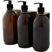 Nickel Distributeur de savon triple mural