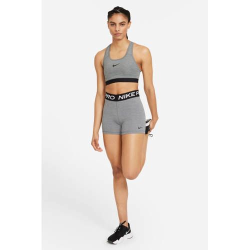 Nike Pro sportshort grijs melange/zwart