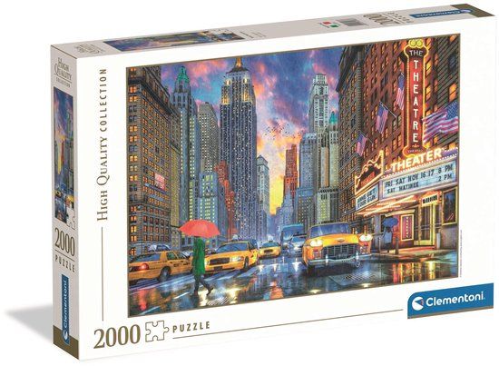 Clementoni Legpuzzel Rainy Manhattan - 2000 Stukjes