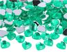 Decoratieve edelstenen van acryl, groen, 14 x 14 mm, ca. 500 stuks.