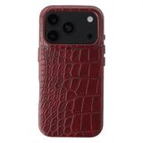 Selencia Croco Backcover met MagSafe voor de Apple iPhone 18 Pro Max / 17 Pro Max - Burgundy