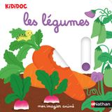 Les Nathan Mon imagier des légumes - Kididoc - Livre animé - Kartonboek - 10 pagina's - Met illustraties in kleur
