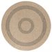 Ayyildiz Vloerkleed Comilla – Zwart/Beige – Laagpolig & Modern – Voor Binnen & Buiten – 120x120 cm rond