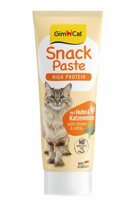 GimCat Snackpasta Kip & Kattenkruid - 75 gr