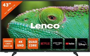 Lenco LED-4353BK - 43" 4K Android Smart TV - Zwart