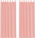 vidaXL Gordijnen voile met lussen 2 st 140x260 cm roze