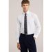 WE Fashion zijden stropdas met print - donkerblauw