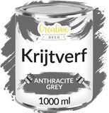 Creative Deco 1000 ml Antraciet Grijs Krijt-Verf
